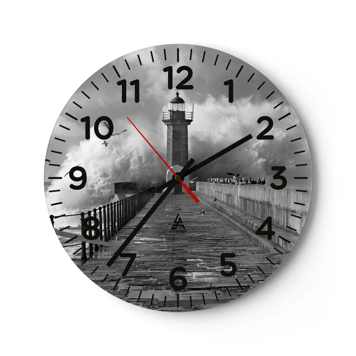 Reloj de pared - Reloj de vidrio - Audaz - 30x30 cm