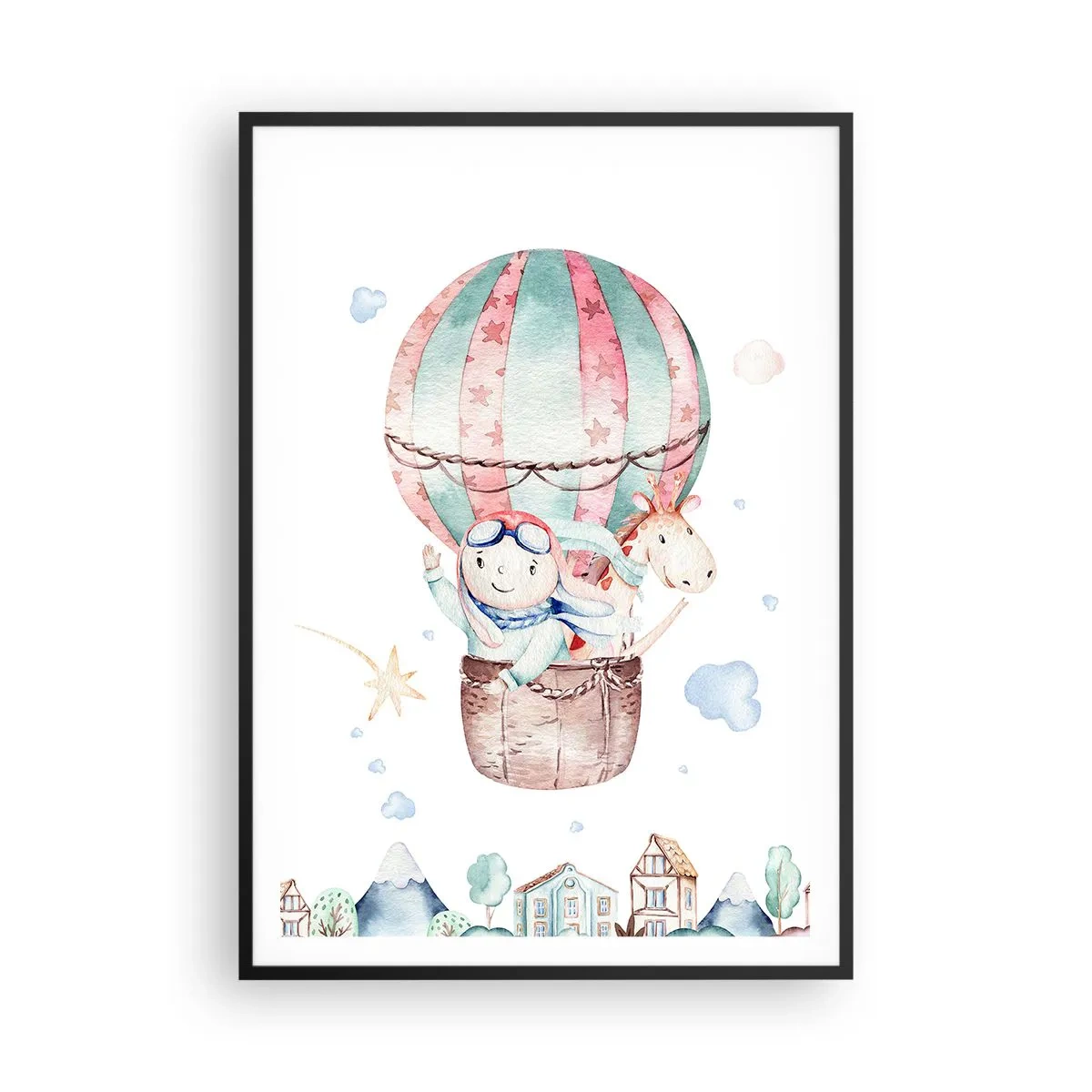 Póster en marco negro - Volveremos pronto - 70x100 cm