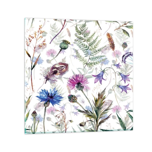 Cuadro sobre vidrio - Impresiones sobre Vidrio - Herbario polaco - 60x60 cm