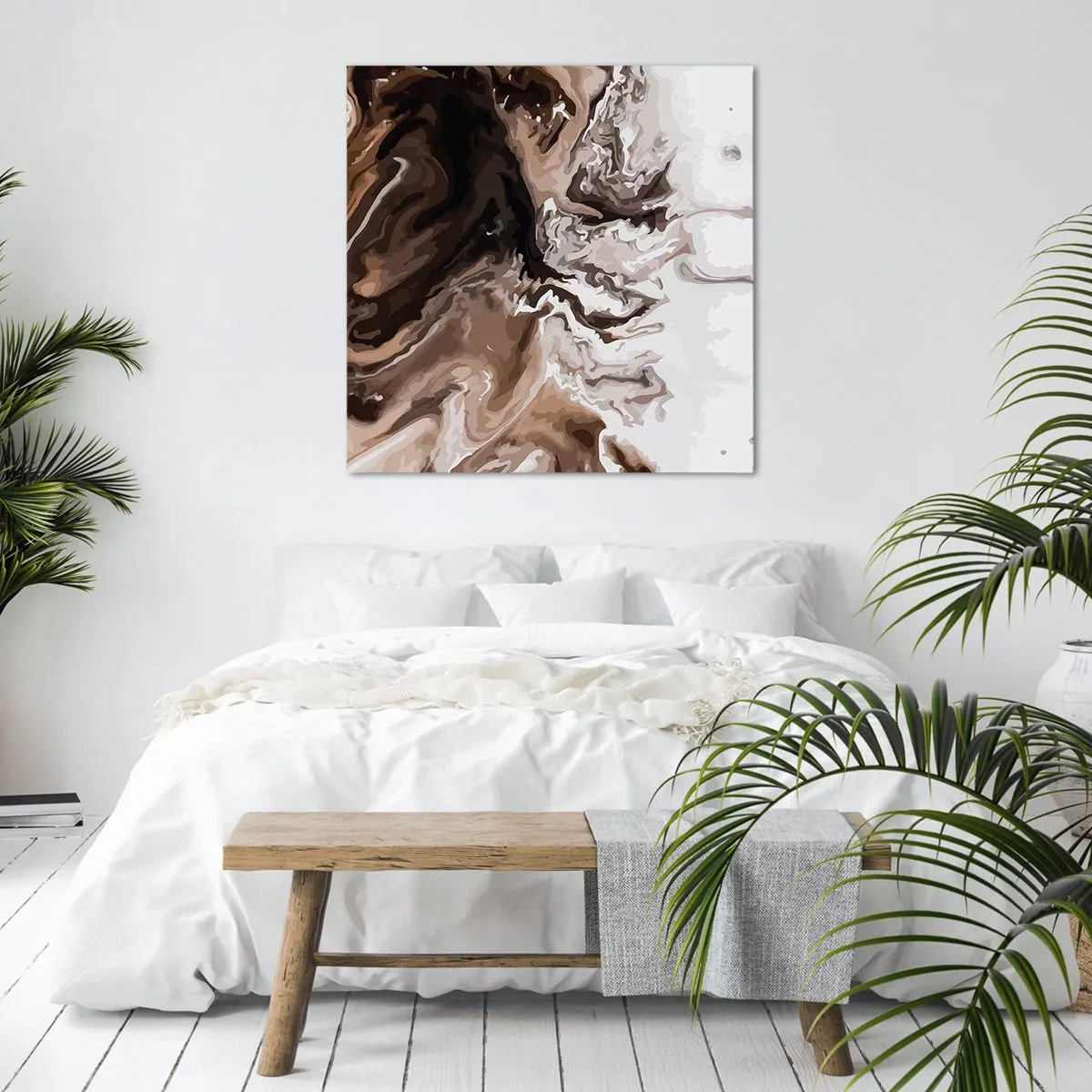 Cuadro sobre lienzo - Impresión de Imagen - Contenencia del color - 50x50 cm