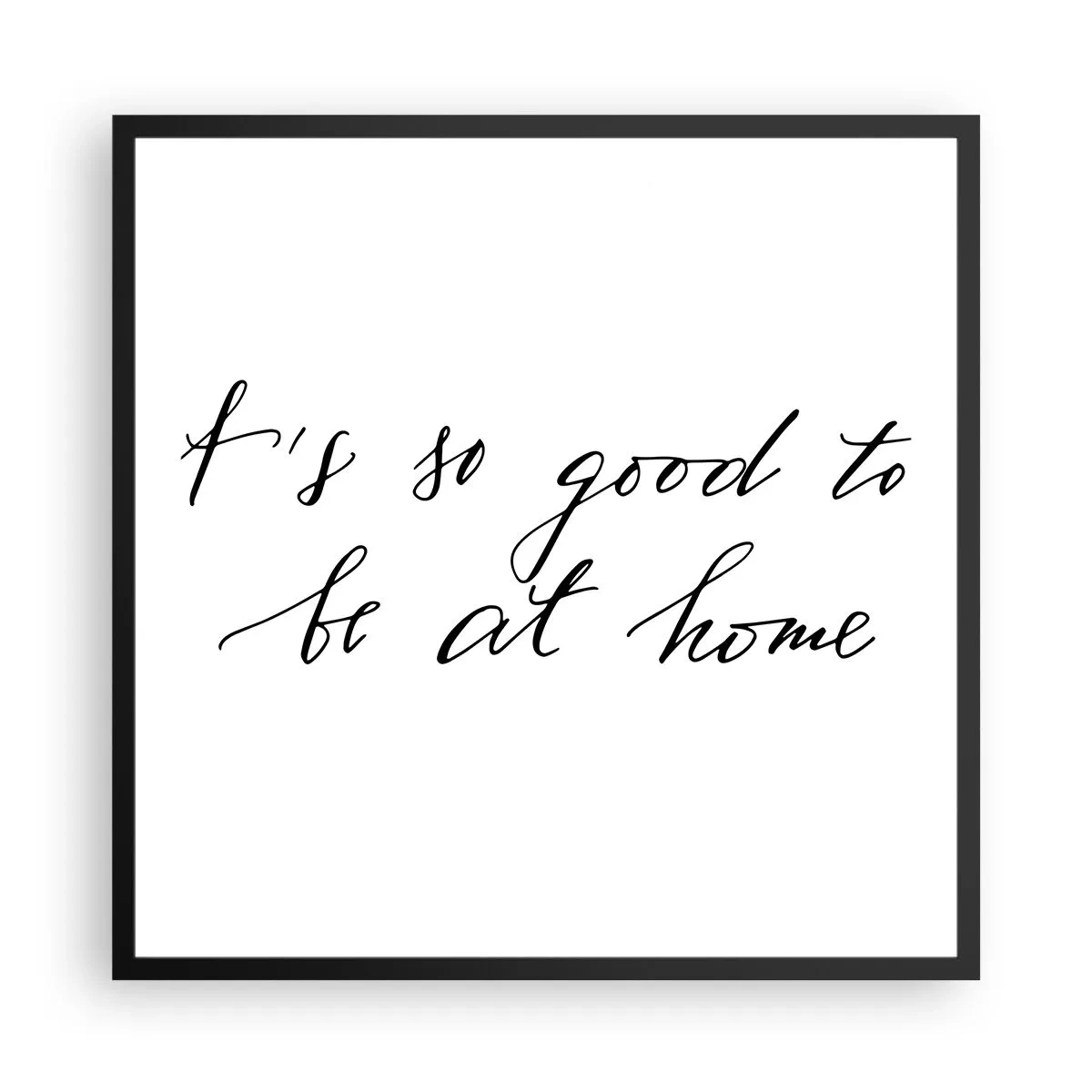 Póster en marco negro - Toda la verdad - 60x60 cm