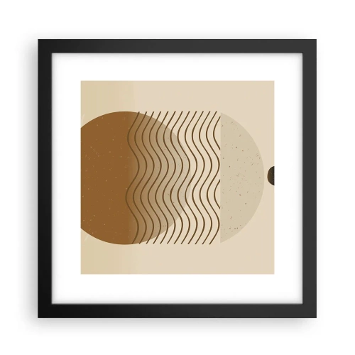Póster en marco negro - Sobre el origen de las figuras geométricas - 30x30 cm