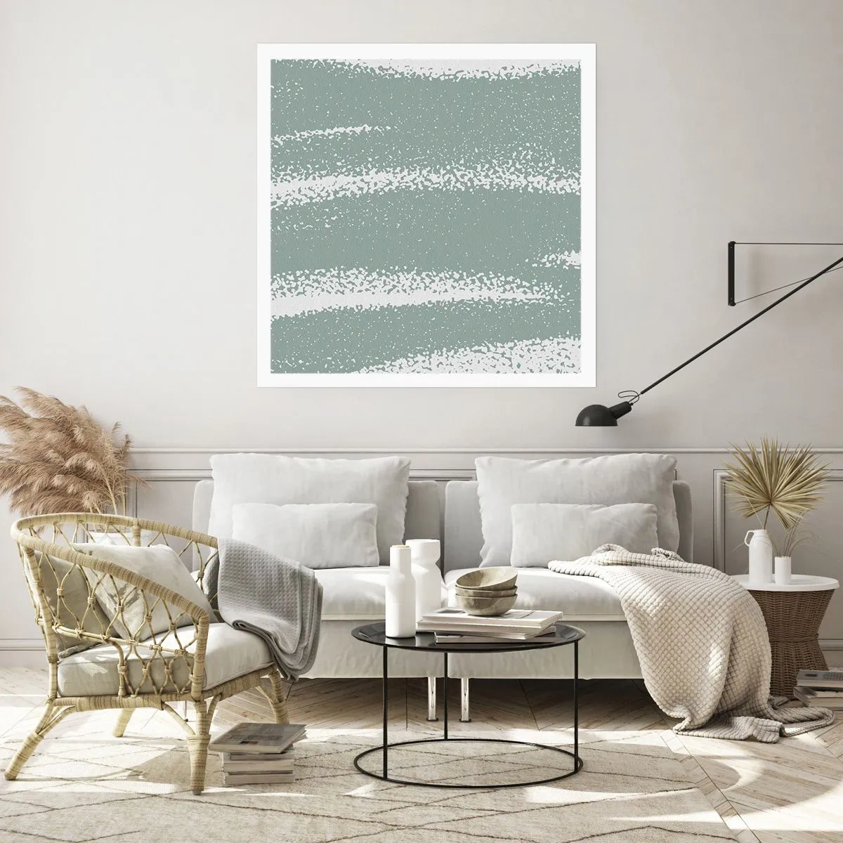 Póster - Abstracción invernal - 30x30 cm