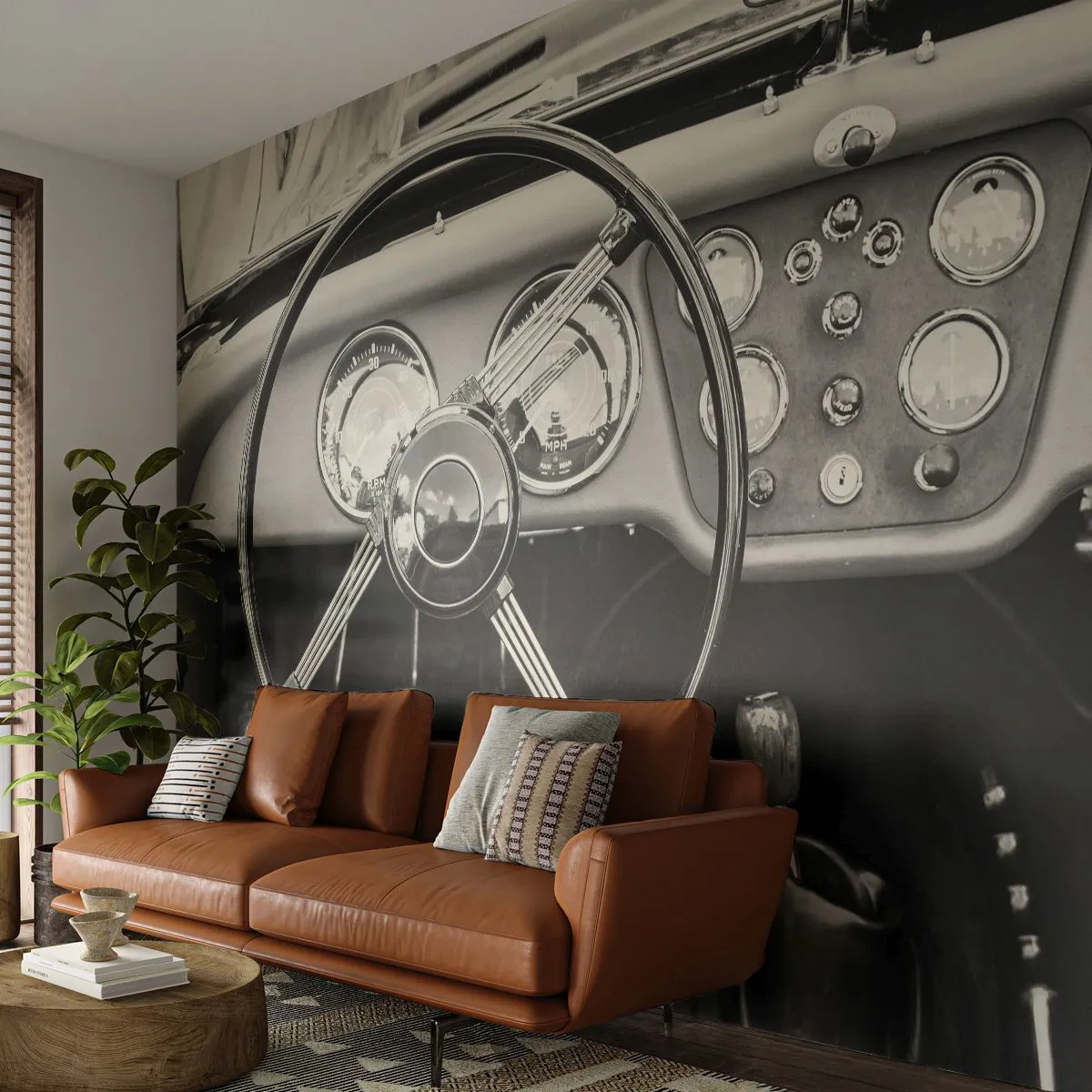 Fotomural Premium Canvas - El sueño de un coleccionista - Auto, Vintage, Automotor - 250x175 cm