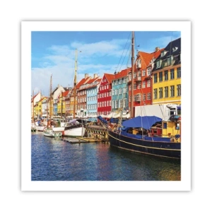 Póster - Muelle alegre - 60x60 cm