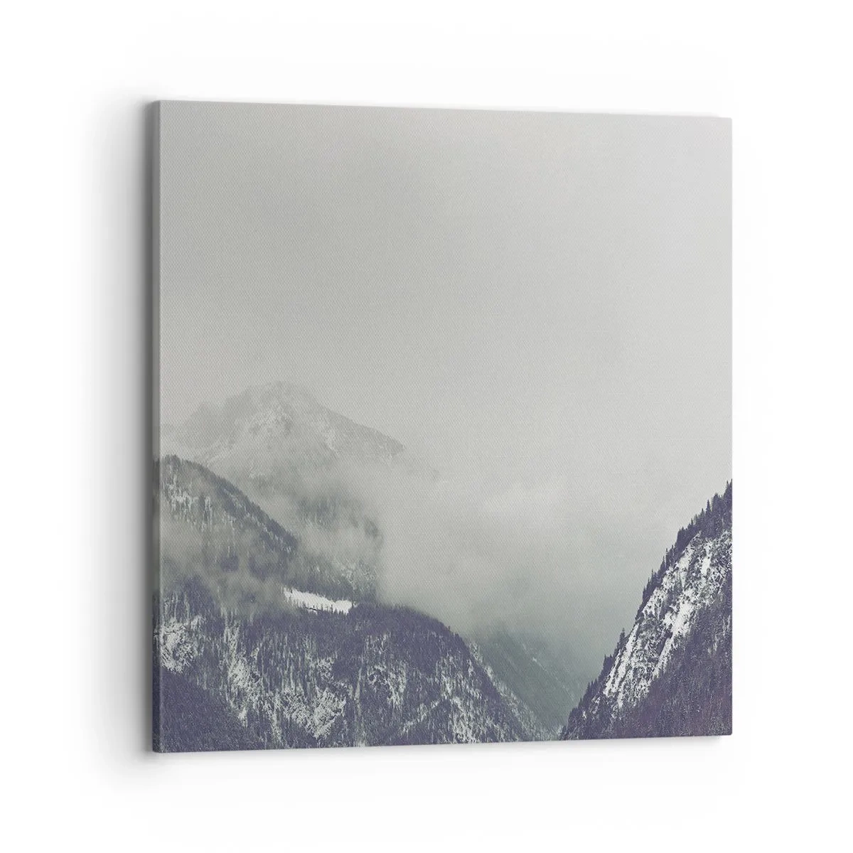 Cuadro sobre lienzo - Impresión de Imagen - Valle de la niebla - 70x70 cm