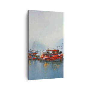 Cuadro sobre lienzo - Impresión de Imagen - En el fin del mundo - 45x80 cm