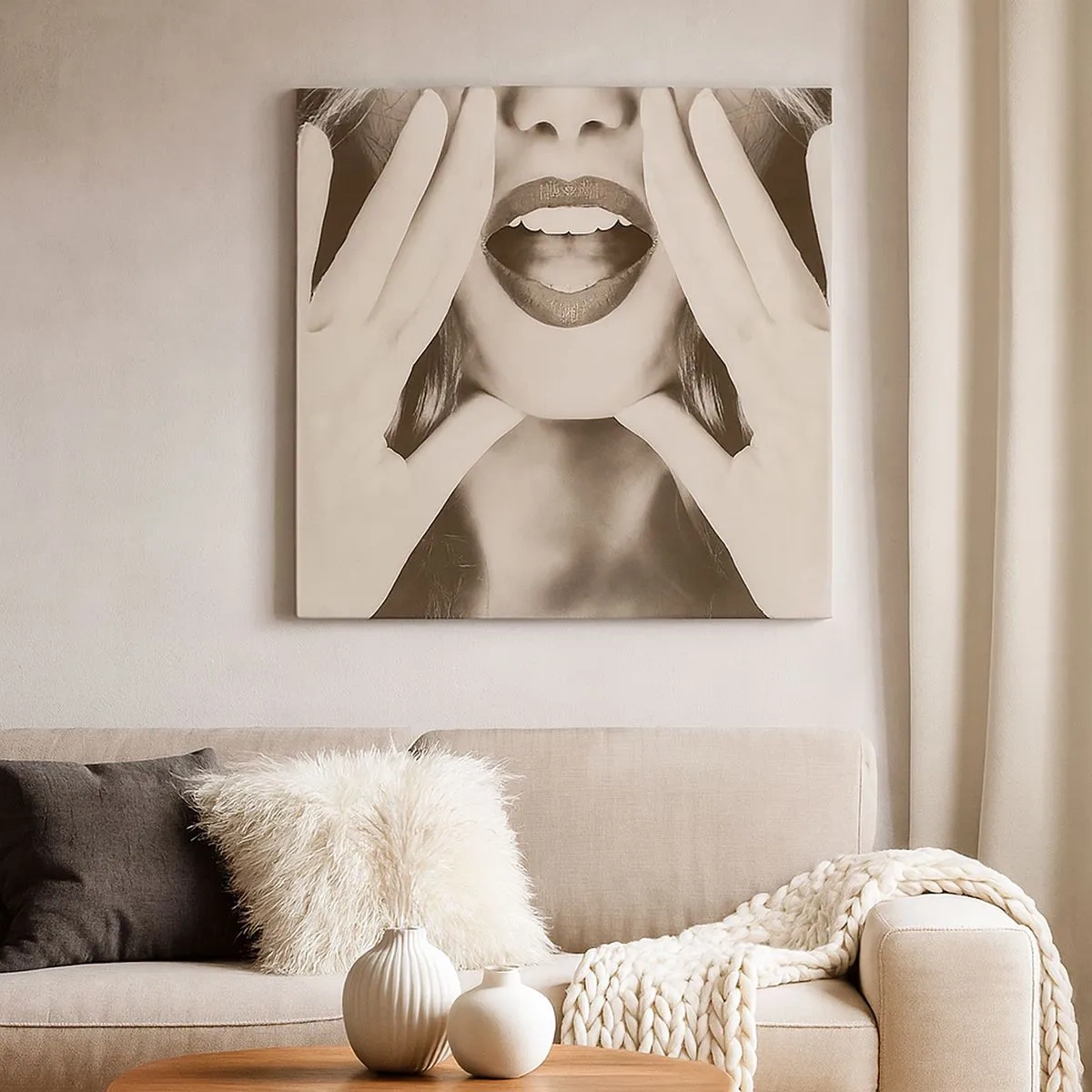 Cuadro sobre lienzo - Impresión de Imagen - ¡Ya estoy en camino! - 30x30 cm