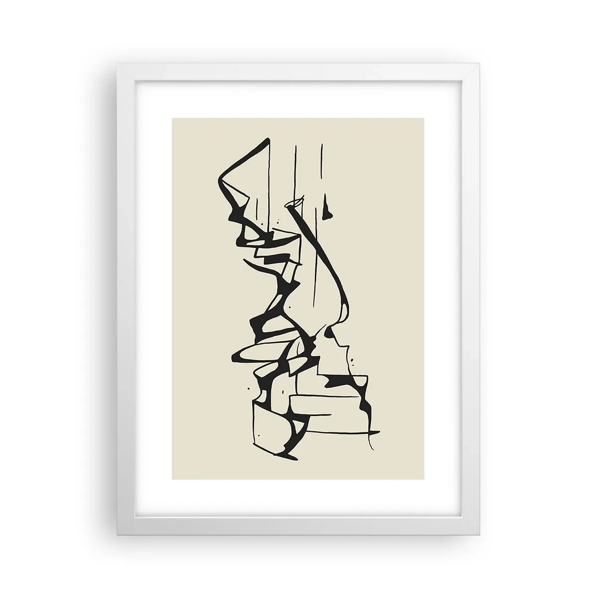 Póster en marco blanco - Tal vez sea un paisaje - 30x40 cm