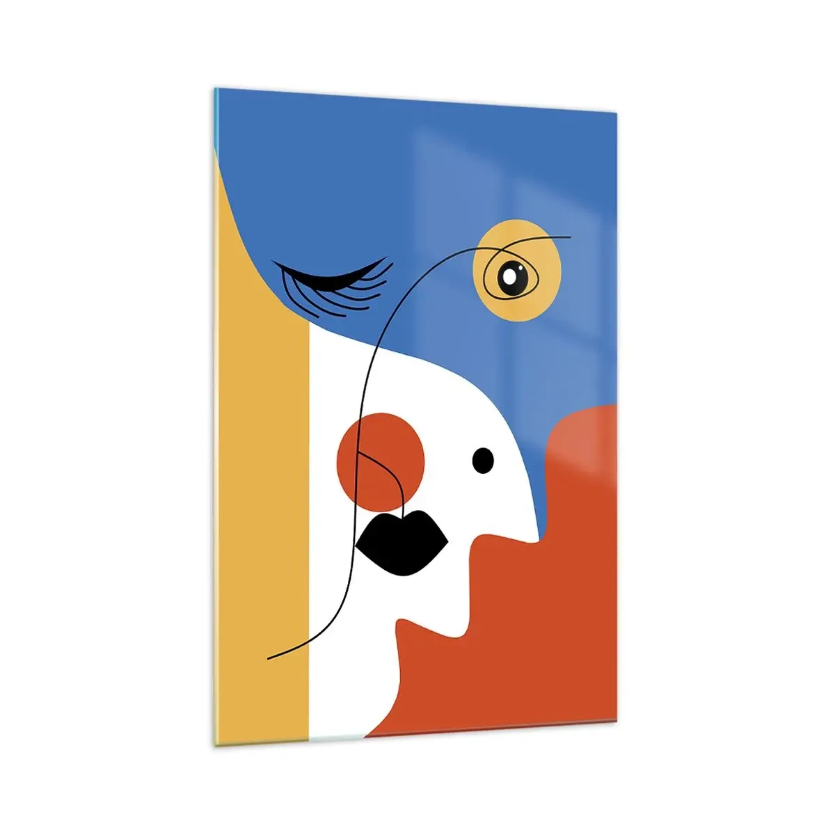 Cuadro sobre vidrio - Impresiones sobre Vidrio - Retrato deconstruido - 70x100 cm