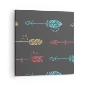 Cuadro sobre lienzo - Impresión de Imagen - Flechas - 50x50 cm