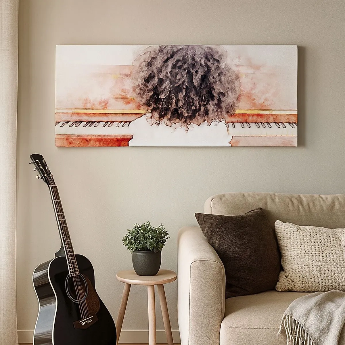 Cuadro sobre lienzo - Impresión de Imagen - Descubriendo un mundo nuevo - 100x40 cm