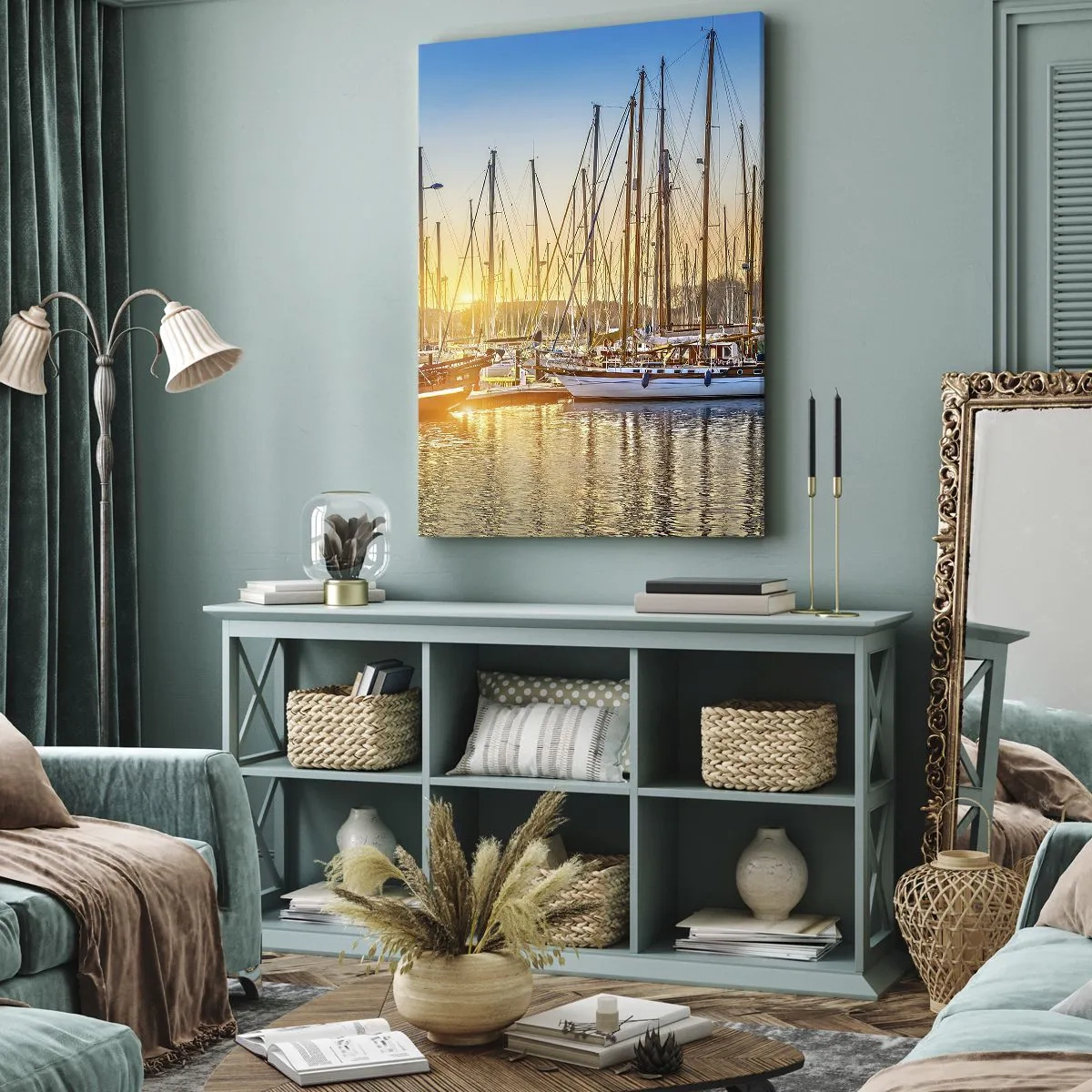 Cuadro sobre lienzo - Impresión de Imagen - El viento debe dormir también - 45x80 cm