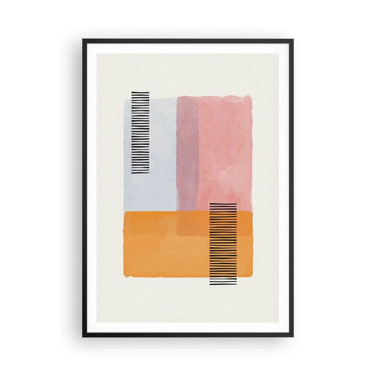 Póster en marco negro - La rectitud - 70x100 cm