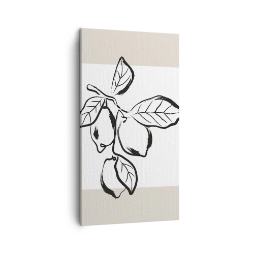 Cuadro sobre lienzo - Impresión de Imagen - Donde el limón madura... - 45x80 cm