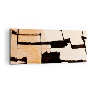 Cuadro sobre lienzo - Impresión de Imagen - Aun así hay orden - 100x40 cm