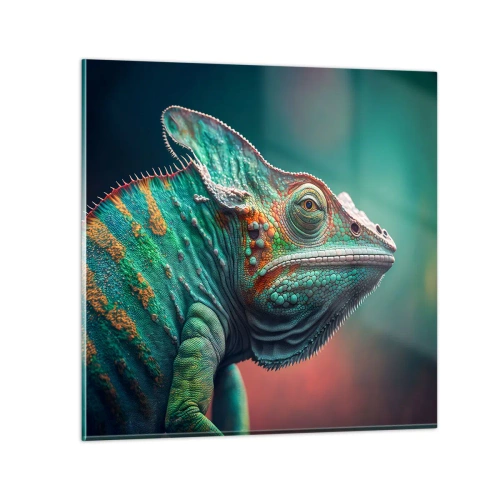 Cuadro sobre vidrio - Impresiones sobre Vidrio - ¿Puedes verme? No está bien... - 70x70 cm