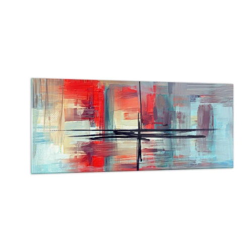 Cuadro sobre vidrio - Impresiones sobre Vidrio - Paisaje en una dimensión desconocida - 100x40 cm