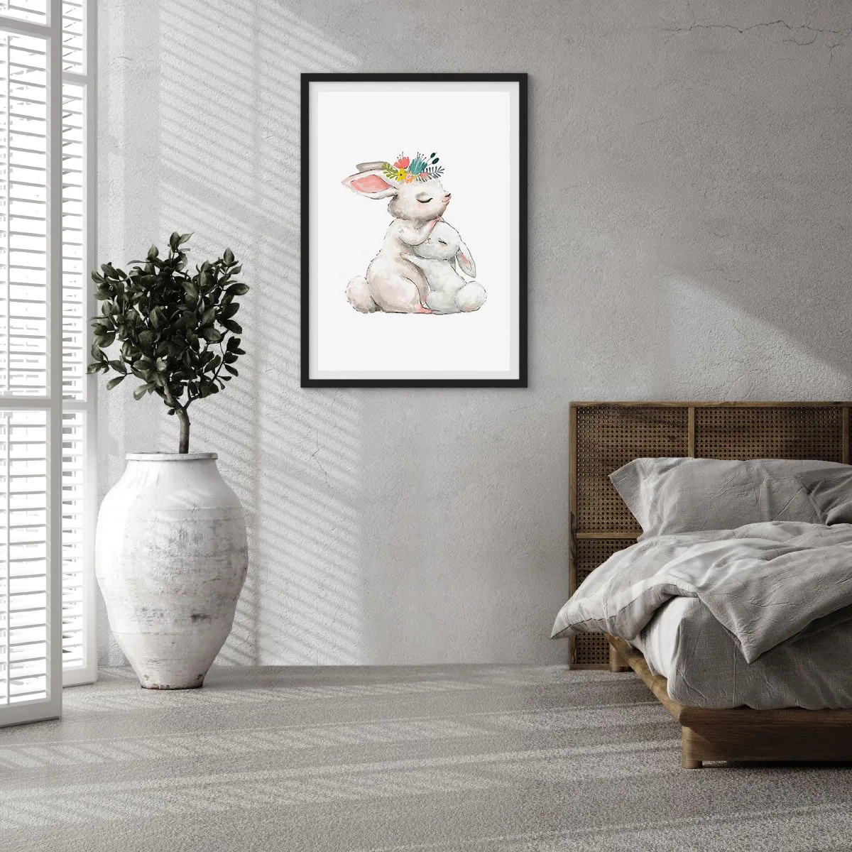 Póster en marco negro - En ningún lugar mejor que con mamá - 61x91 cm