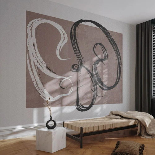 Fotomural personalizado Autoadhesivo Deluxe Sticker - Composición: la búsqueda de la plenitud - Minimalismo, Pedazo, Abstracción