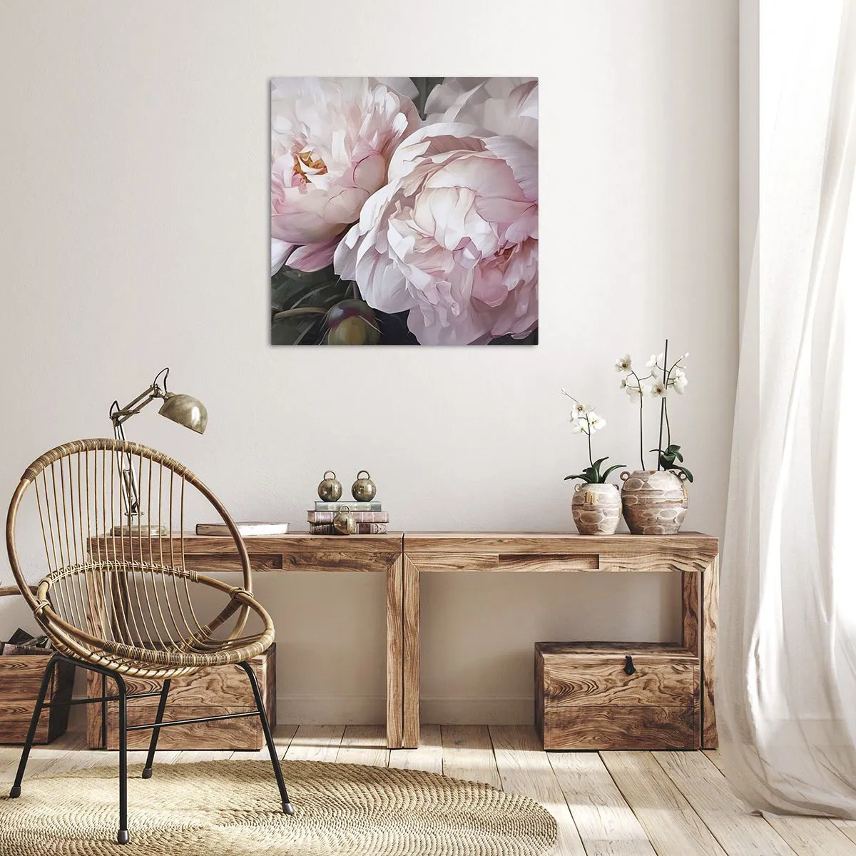 Cuadro sobre lienzo - Impresión de Imagen - En flor - 30x30 cm