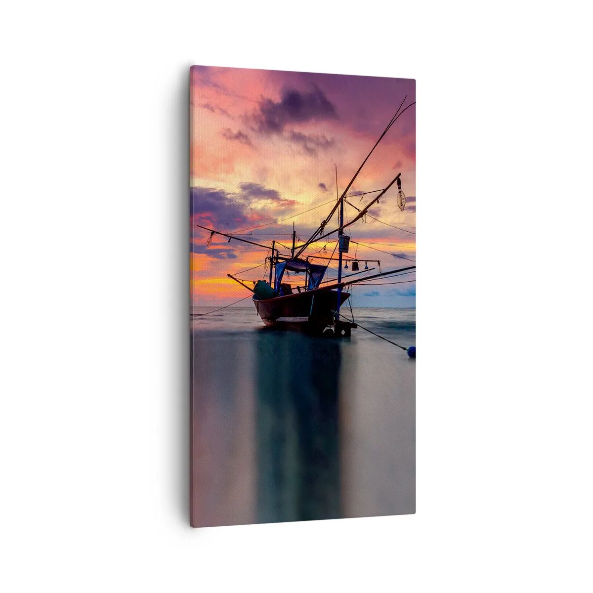 Cuadro sobre lienzo - Impresión de Imagen - Una noche exótica - 55x100 cm