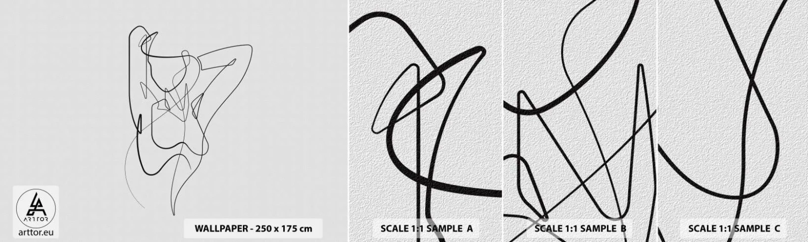 Muestra de fotomural autoadhesivo Deluxe Sticker - Realmente, tal y como eres - Abstracción, cuerpo de mujer, Gráficos - 100x30 cm