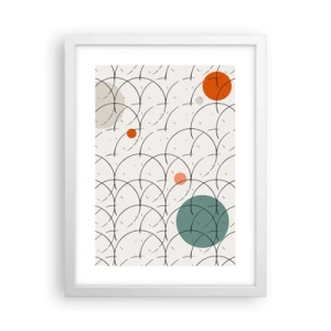 Póster en marco blanco - Con espíritu pop-art - 30x40 cm