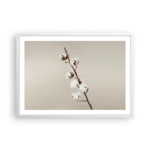 Póster en marco blanco - En la fuente de la suavidad - 70x50 cm