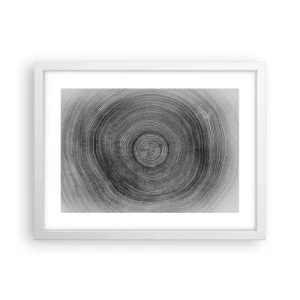 Póster en marco blanco - El paso del tiempo - 40x30 cm