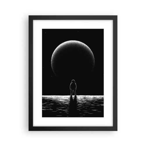 Póster en marco negro - Cara a cara - 30x40 cm