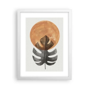 Póster en marco blanco - Siempre el sol - 30x40 cm