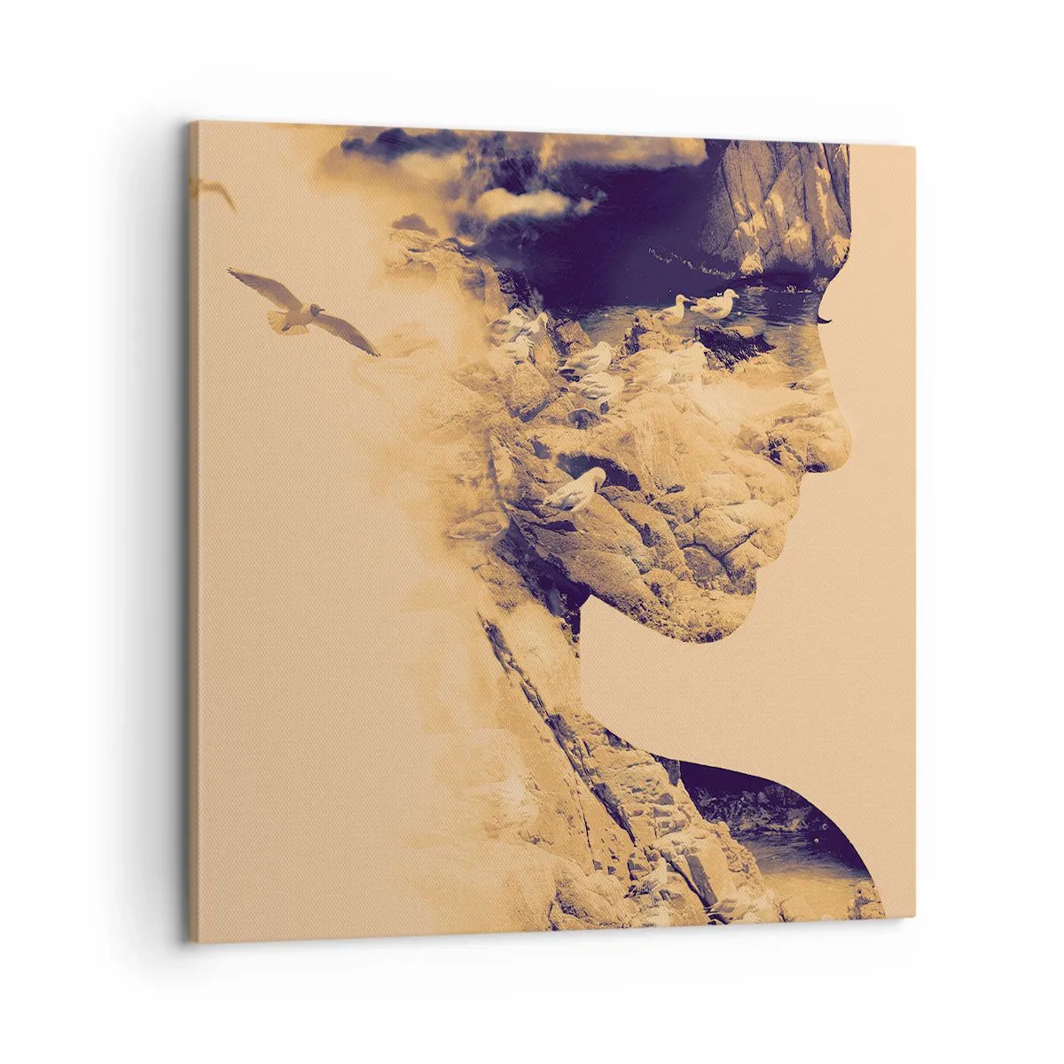 Cuadro sobre lienzo - Impresión de Imagen - Hermosa por naturaleza - 60x60 cm