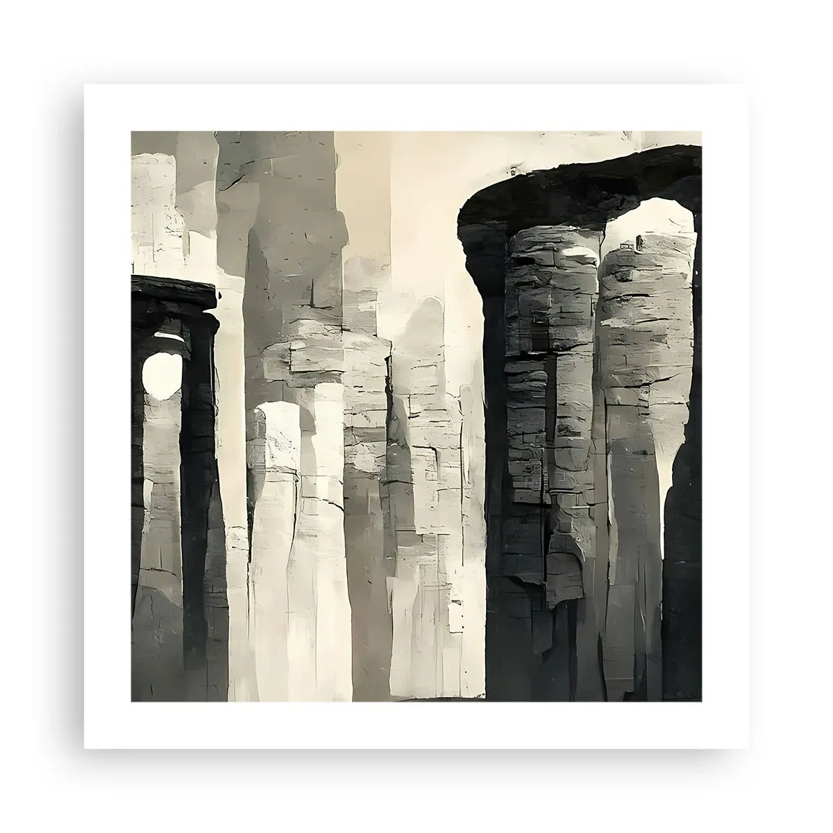 Póster - La majestuosidad de la antigüedad - 50x50 cm