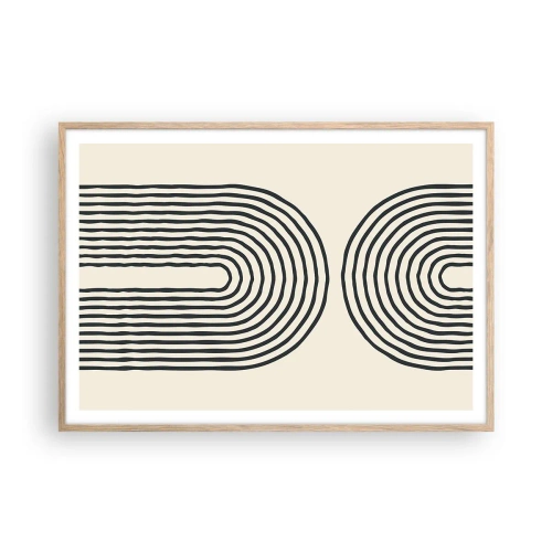 Póster en marco roble claro - Próximamente... - 100x70 cm