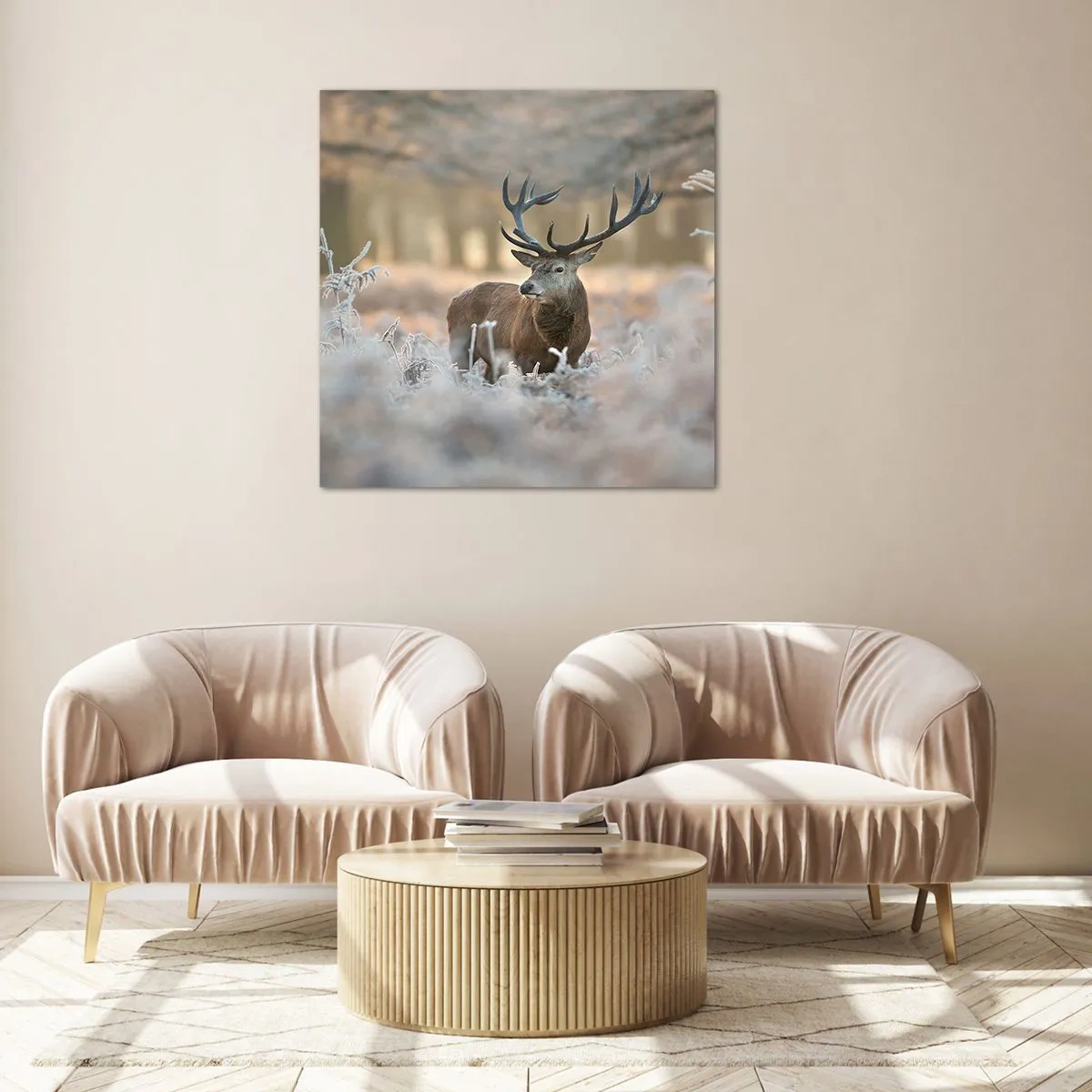 Cuadro sobre vidrio - Impresiones sobre Vidrio - Una mañana fresca - 30x30 cm