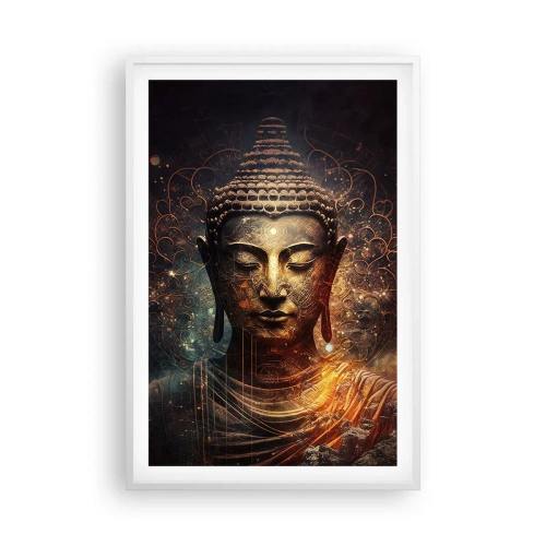 Póster en marco blanco - Equilibrio espiritual - 61x91 cm