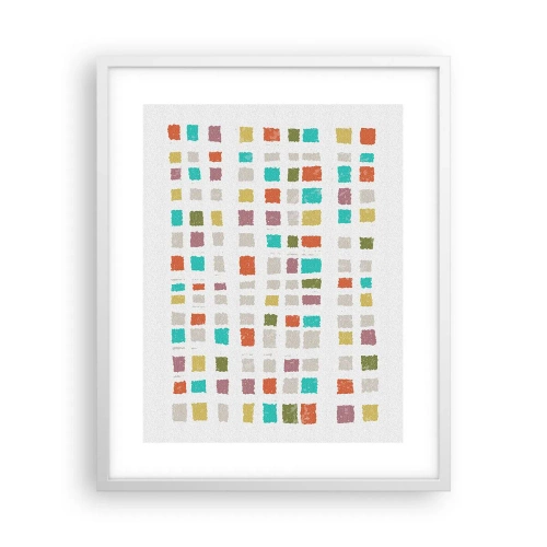 Póster en marco blanco - Juego desconocido - 40x50 cm