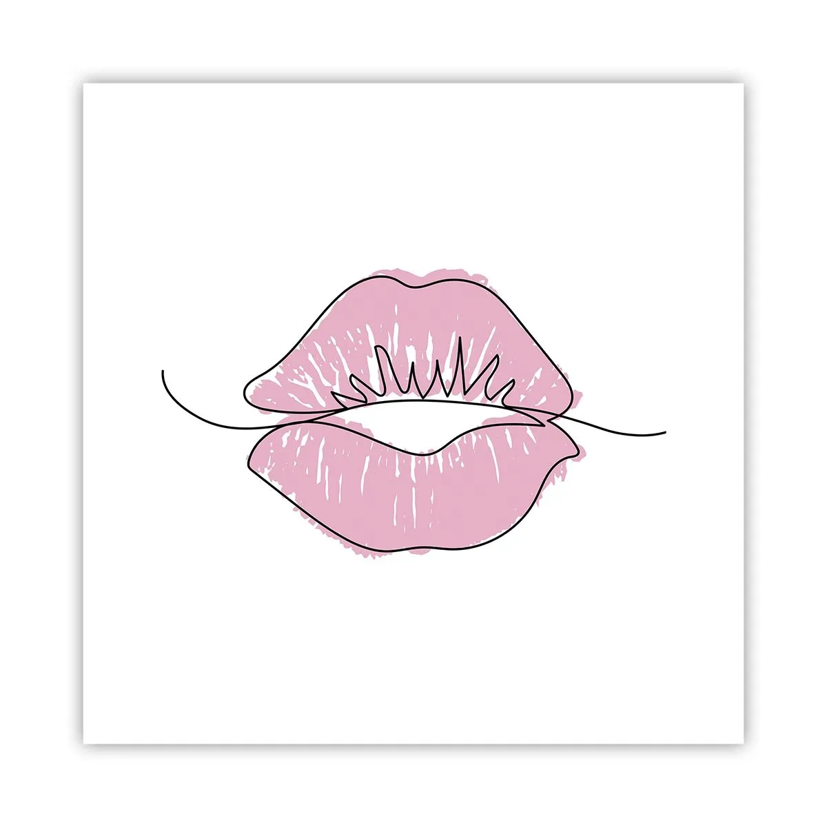 Póster - ¿Listo para un beso? - 30x30 cm