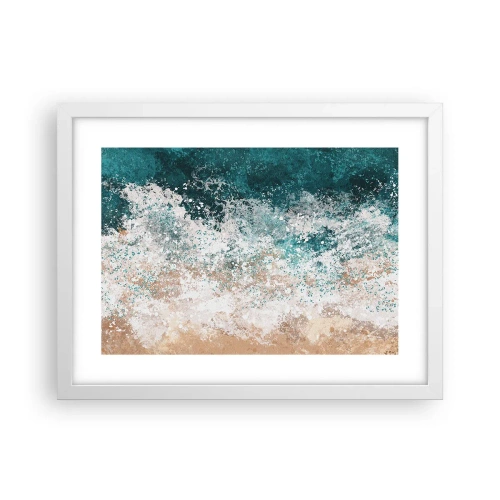 Póster en marco blanco - Historias del mar - 40x30 cm