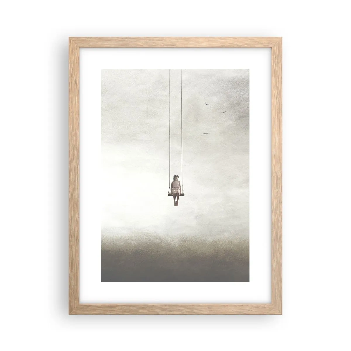 Póster en marco roble claro - El niño que llevamos dentro - 30x40 cm