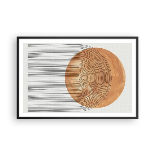 Póster en marco negro - Una composición soleada - 91x61 cm