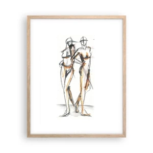 Póster en marco roble claro - Un estudio sobre el encanto - 40x50 cm