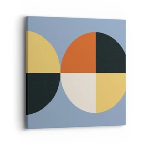 Cuadro sobre lienzo - Impresión de Imagen - Mira y cuenta - 40x40 cm