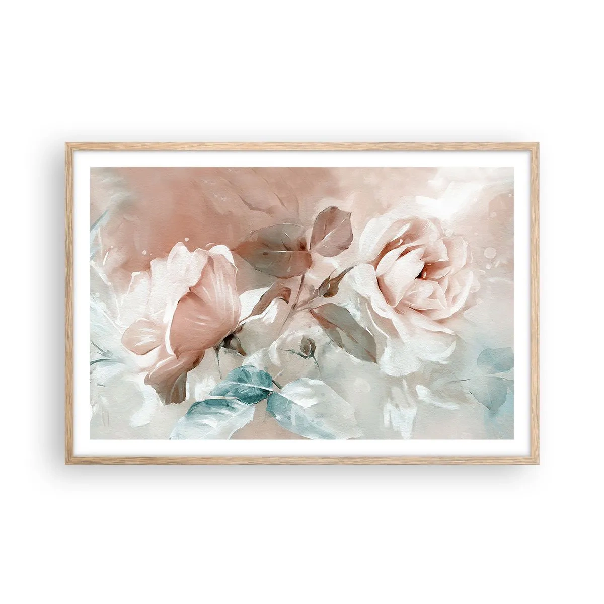 Póster en marco roble claro - El espíritu del romanticismo - 91x61 cm