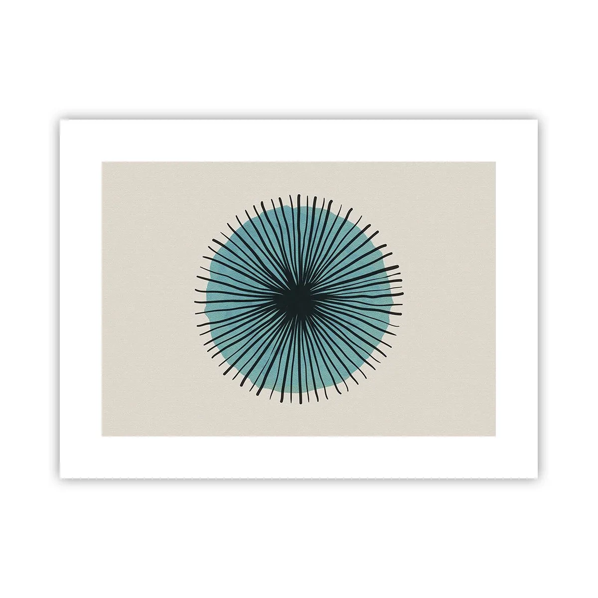 Póster - Radiante en azul - 40x30 cm