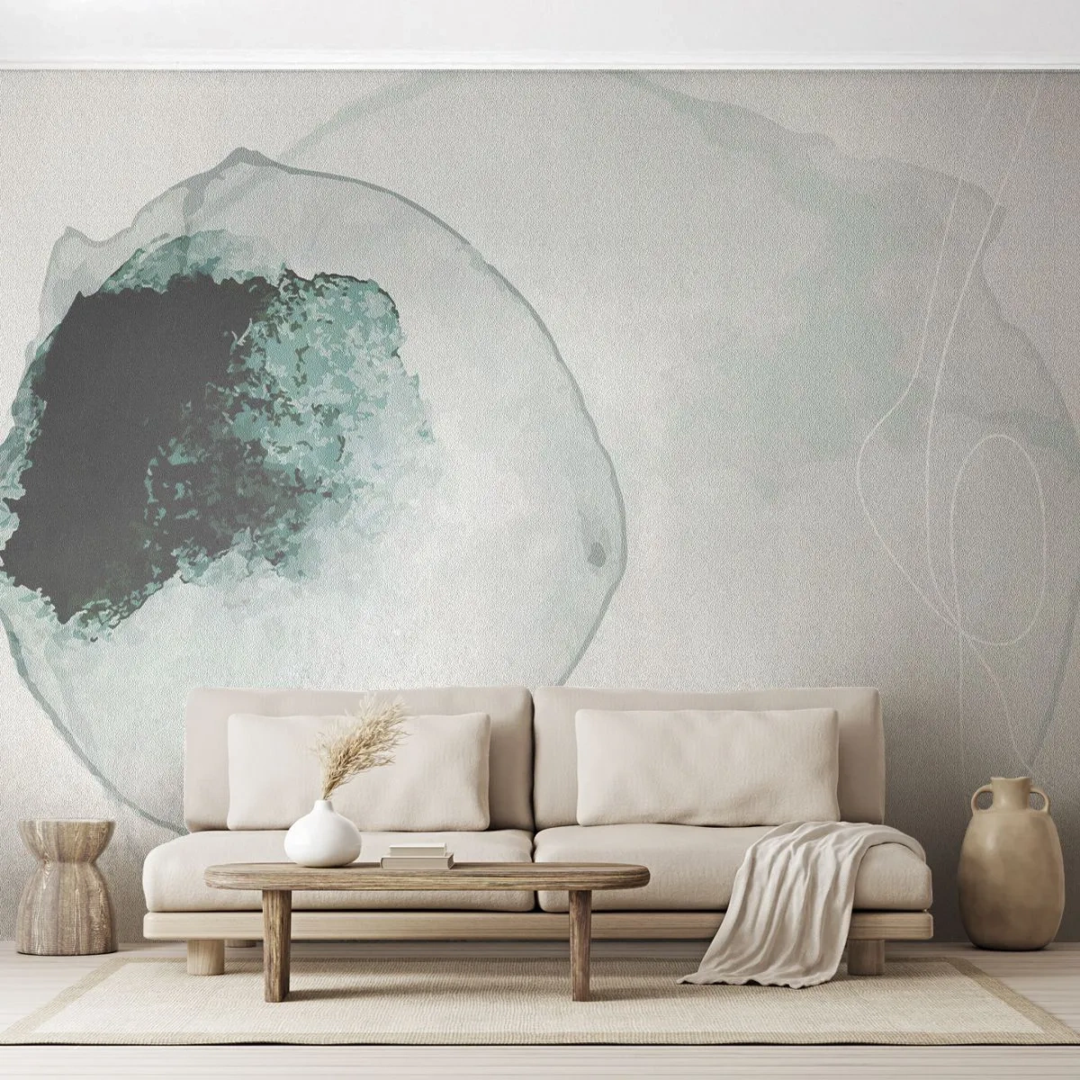 Fotomural Premium Canvas - En una gota de agua - Moderno, minimalista, Abstracción - 150x105 cm
