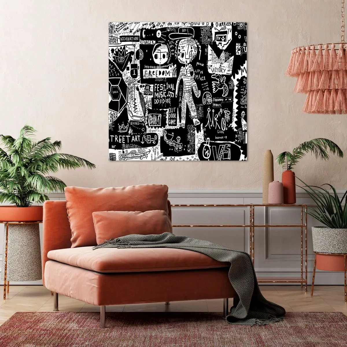 Cuadro sobre lienzo - Impresión de Imagen - La juventud espiritual de la ley y la alegría - 40x40 cm