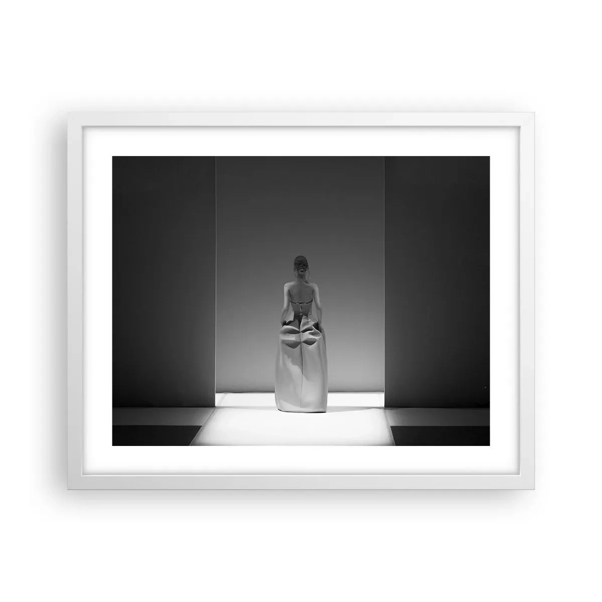 Póster en marco blanco - Sencillez refinada - 50x40 cm