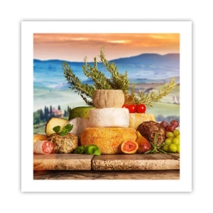 Póster - La alegría de vivir italiana - 50x50 cm